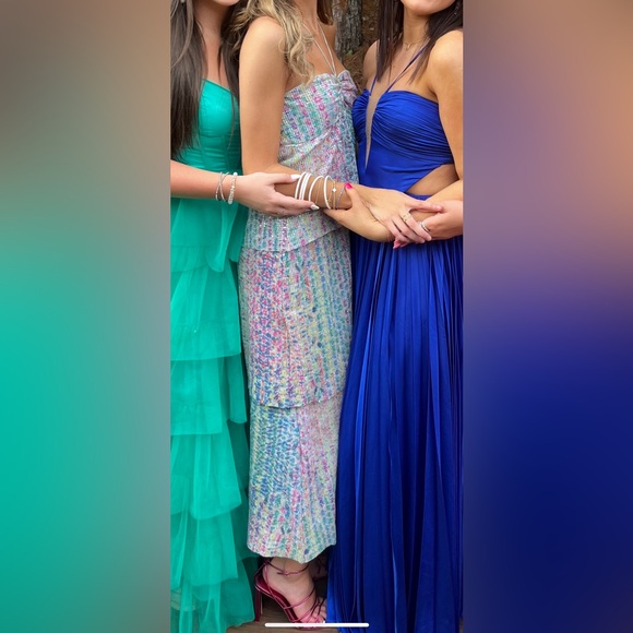 Colorful Sequin Two-Piece Set - Picture 2 of 3